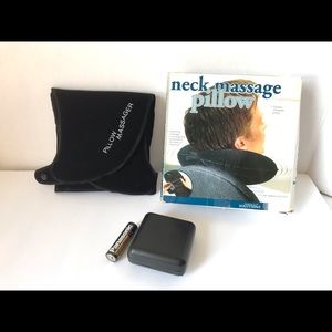 Black Travel Pillow Neck Electric Massager